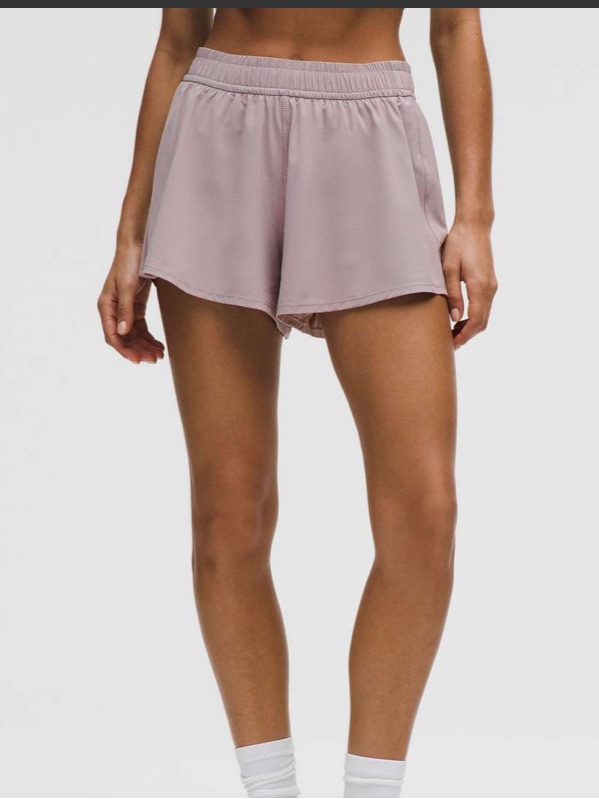 Lululemon Pace Crush High-Rise Short 2.5" Mauve Grey Size M